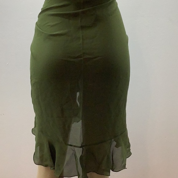 Zuliana long sarong with ruffle and lettuce trim. Made in USA. NWT - Picture 5 of 5